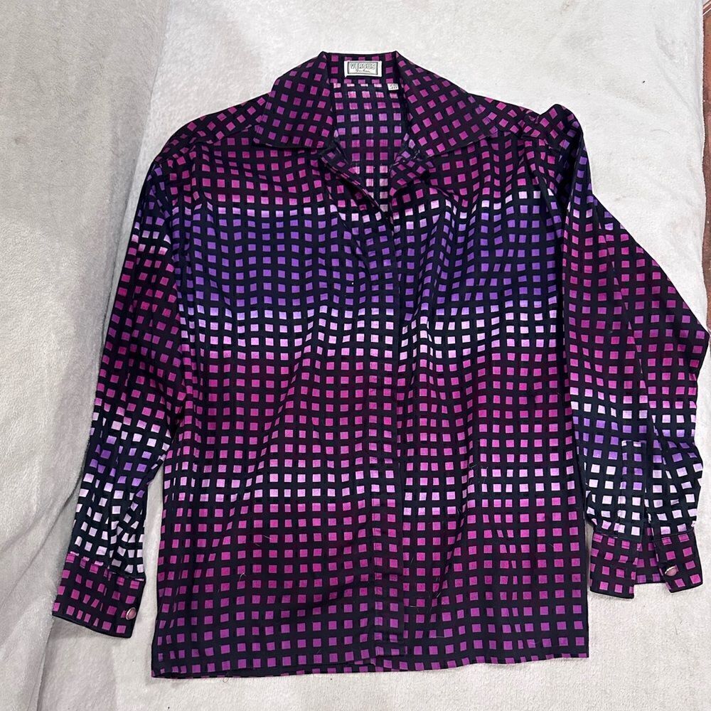 Versus by Giovanni Versace size 26 / 40 women’s button down plaid